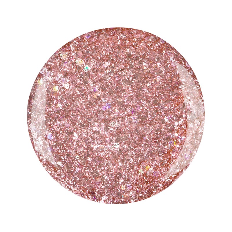 Glimmer gel rosé crystal